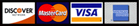 Visa, MasterCard, Discover, American Express